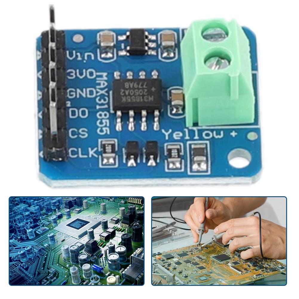 MAX31855 Thermocouple Breakout Sensor -200℃ To +1350℃ K Type Thermocouple Module Development Board Digital Output for Arduino