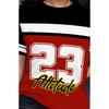 Women's Contrasting Color Numbers and Letters Printed Short-sleeved T-shirt Summer Women's Casual Top T-shirt