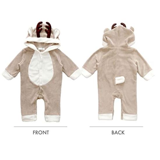 Baby Clothes Kids Fashion Aenak Reindeer Boa Romper Christmas Costume 715003 Size 60