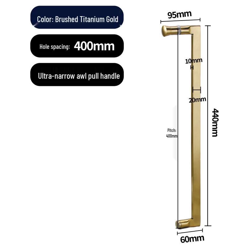 Jun Ding Ying Titanium 304 SS Shower Door Handle