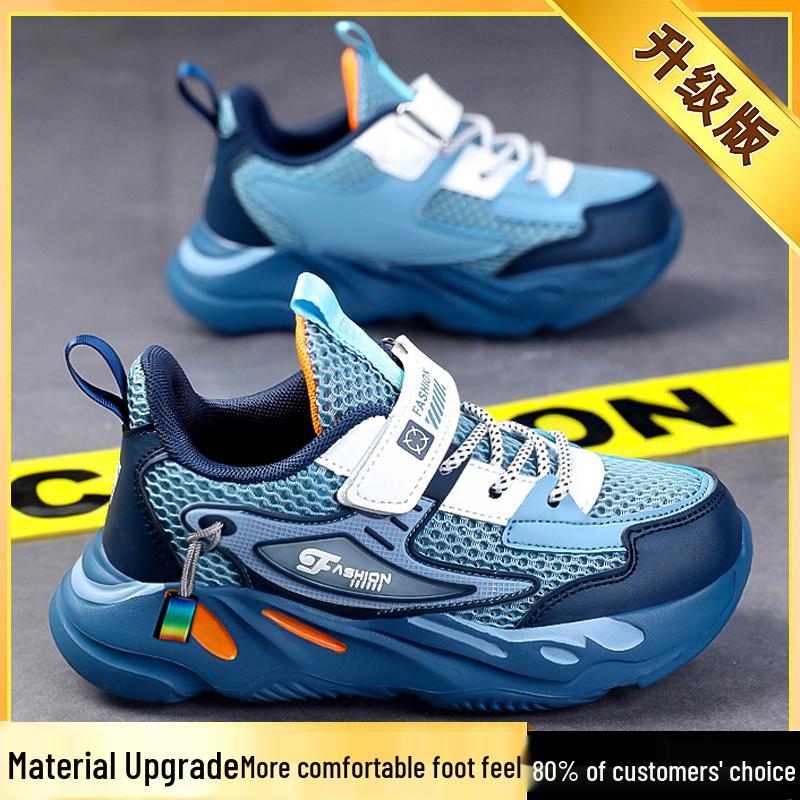 2025 Boys' Breathable Mesh Summer Sandals - Soft Sole Sports Shoes for Kids