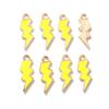 20Pcs 7*20mm Random Colors Mix New Alloy Metal Drop Oil Lightning Charms Nature Pendant For DIY Bracelet Necklace Jewelry Making