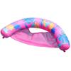 Inflatable U Shaped Pool Float Water Hammock Leaf Pattern Floating Lounge Chair Floating Raft Bed