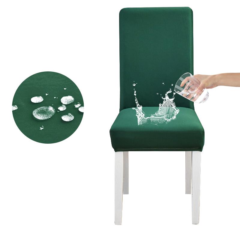 Waterproof Elastic Chair Cover for Dining Room Kitchen Wedding Hotel Banquet Restaurant Anti-dirty Seat Cover Housse De Chaise