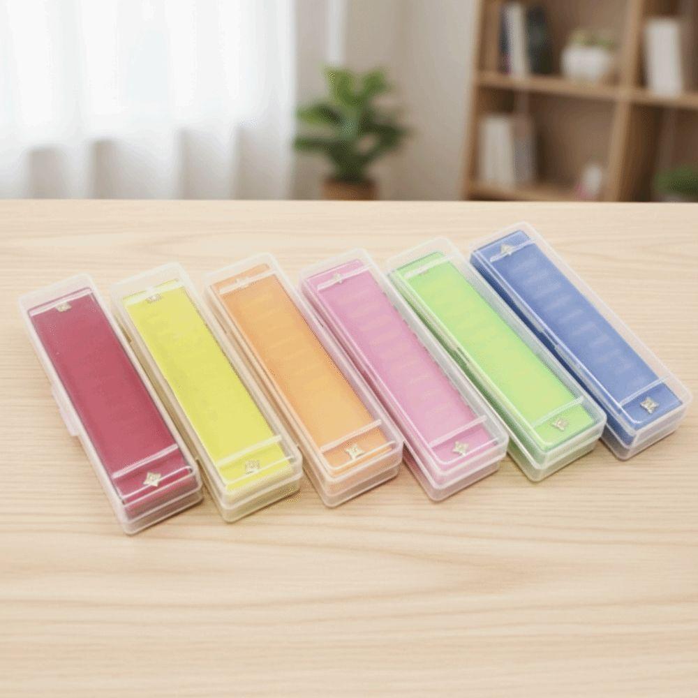Translucent 10 Hole Harmonica Clear Tuning Diatonic Harmonica Blues Harmonica Young Learners