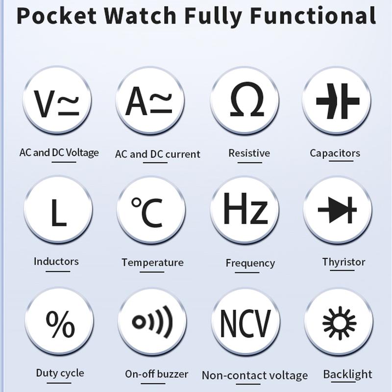 ZOYI ZT102L Digital Multimeter 6000 Counts Auto Range Backlight AC/DC Ammeter Volt Ohm Tester Portable Meter Multimeter