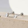Titanio G23 ASTM F136 Lágrima Gota de Agua CZ Rosca Interna Stud para Labret Tragus Monroe Cartílago Hélice Piercing de Oreja