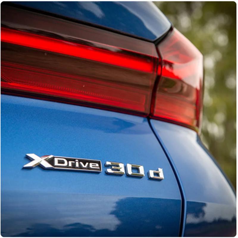 Car Trunk Stickers For BMW X1 E87 F48 X3 F25 E83 X4 X5 E70 F15 X6 E71 F16 X7 XDrive 18d 20d 30d 40d 50d Emblem Logo Accessories