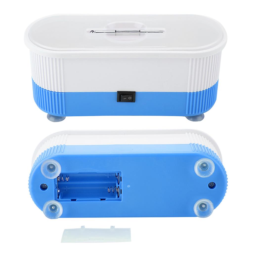 Eyeglass Glasses Cleaner Cleaning Contact Lenses Watch Cleaners Machine (Blue)