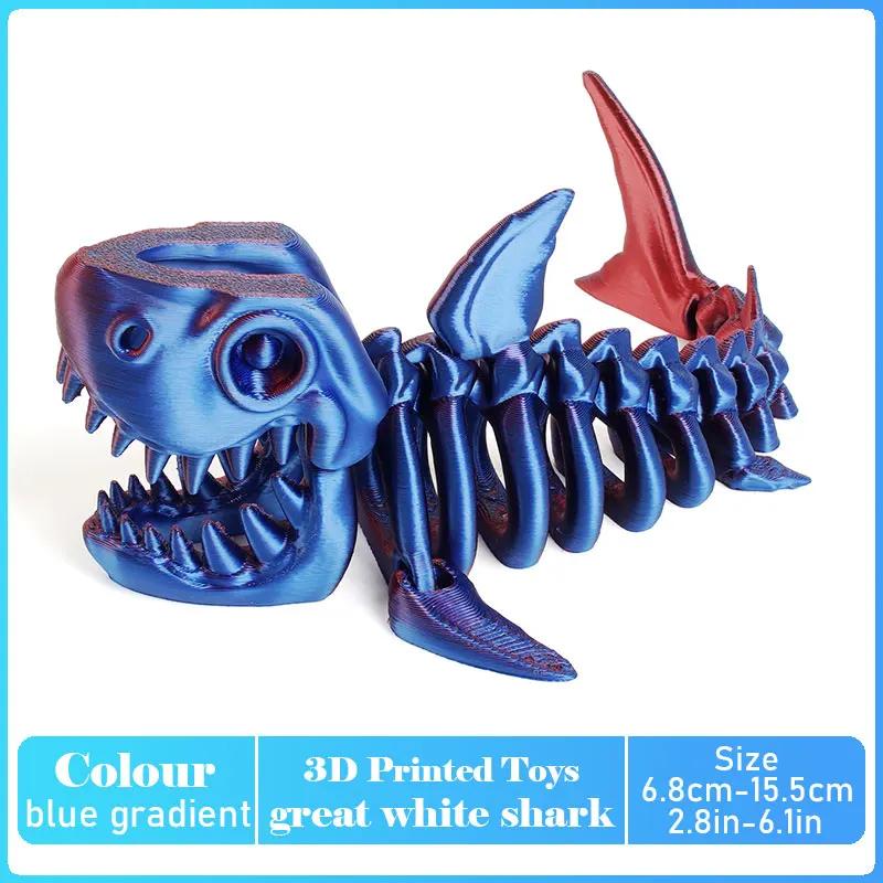 

Реалистичная модель динозавра Тираннозавра Рекса, напечатанная на 3D-принтере, с подвижными суставами, полностью подвижная, подарок на день рождения, реалистичные животные, декоративная настольная