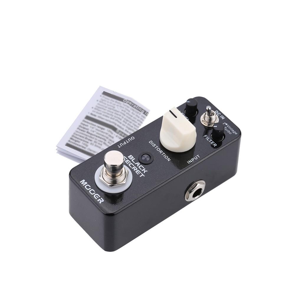 Mooer Black Secret Micro Mini Distortion Electric Guitar Effect Pedal True Bypass