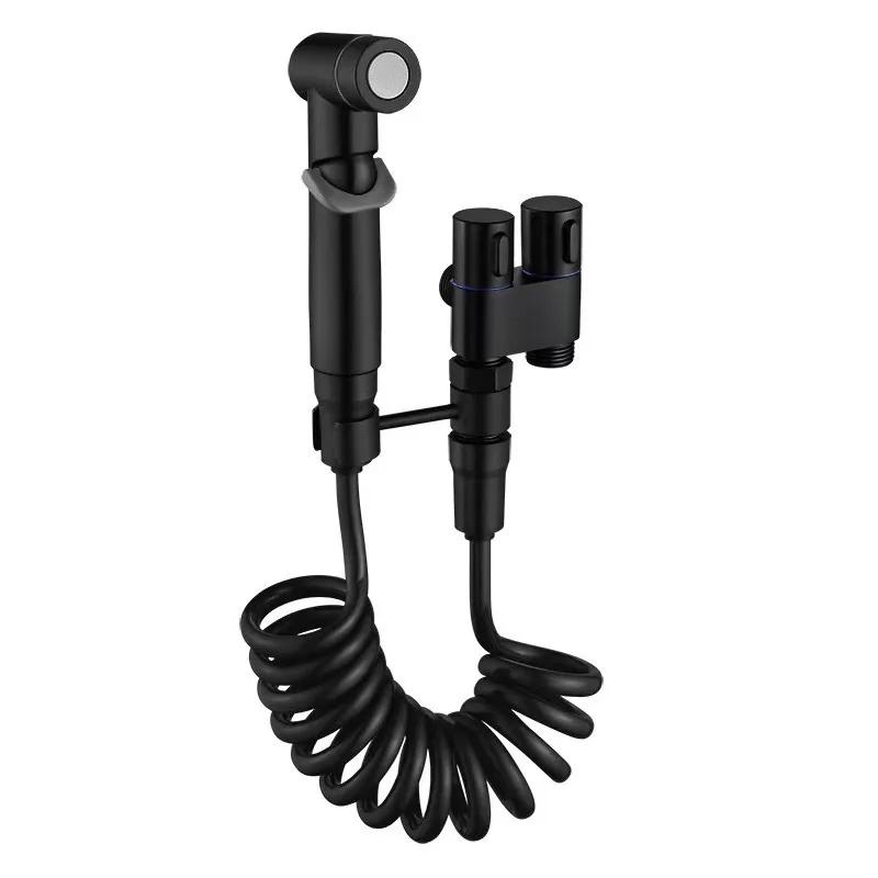 Toilet Bidet Hygienic Shower for Bathroom  Shower Head Double Outlet Angle Valve of Bathroom Accessories Bidet Toilet Seat
