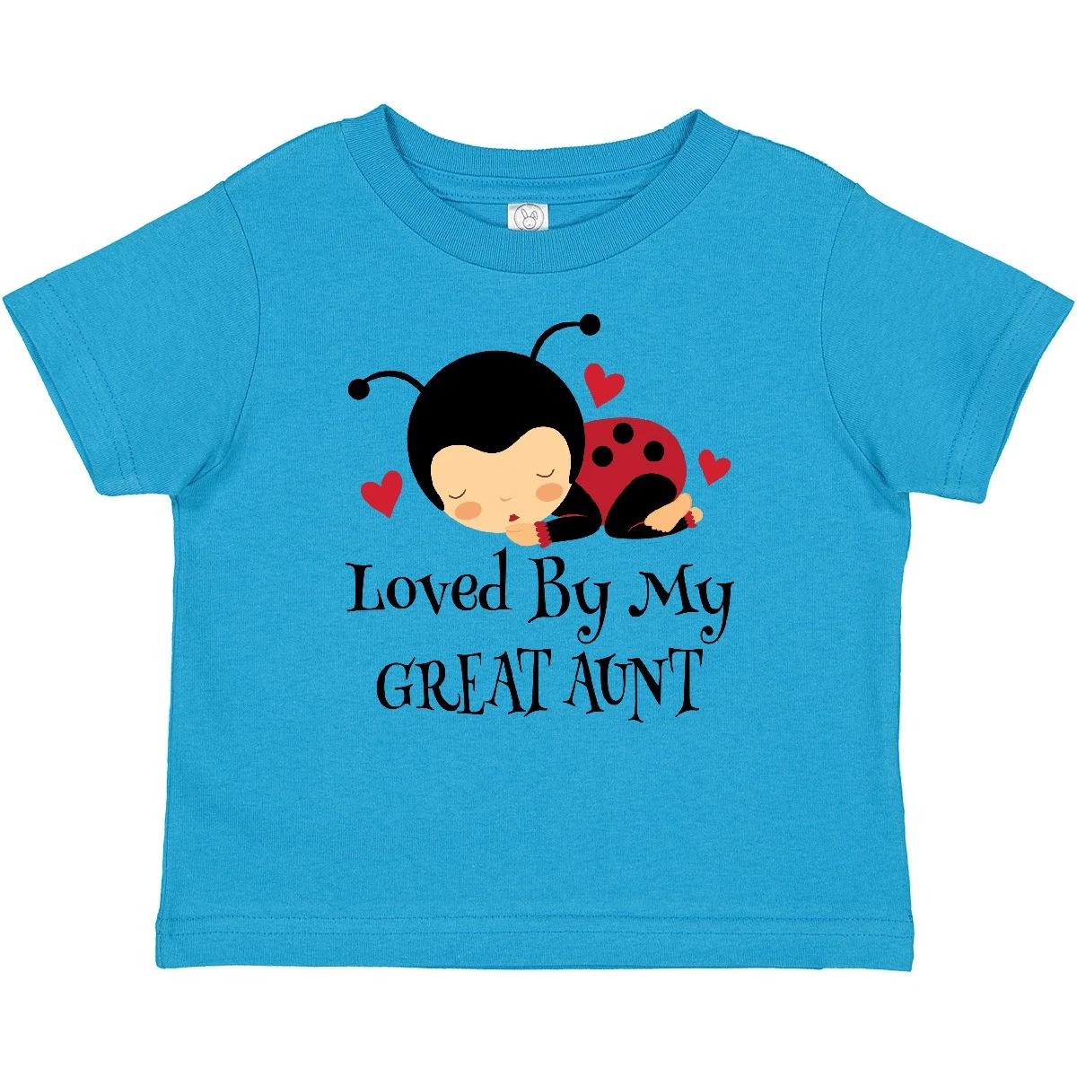 Inktastic Loved By My Great Aunt Baby T-Shirt Grandniece Grandnephew Cute Kids 100