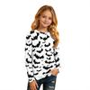 Children's Halloween Print Long Sleeve Neck T-Shirt for Boys Girls
