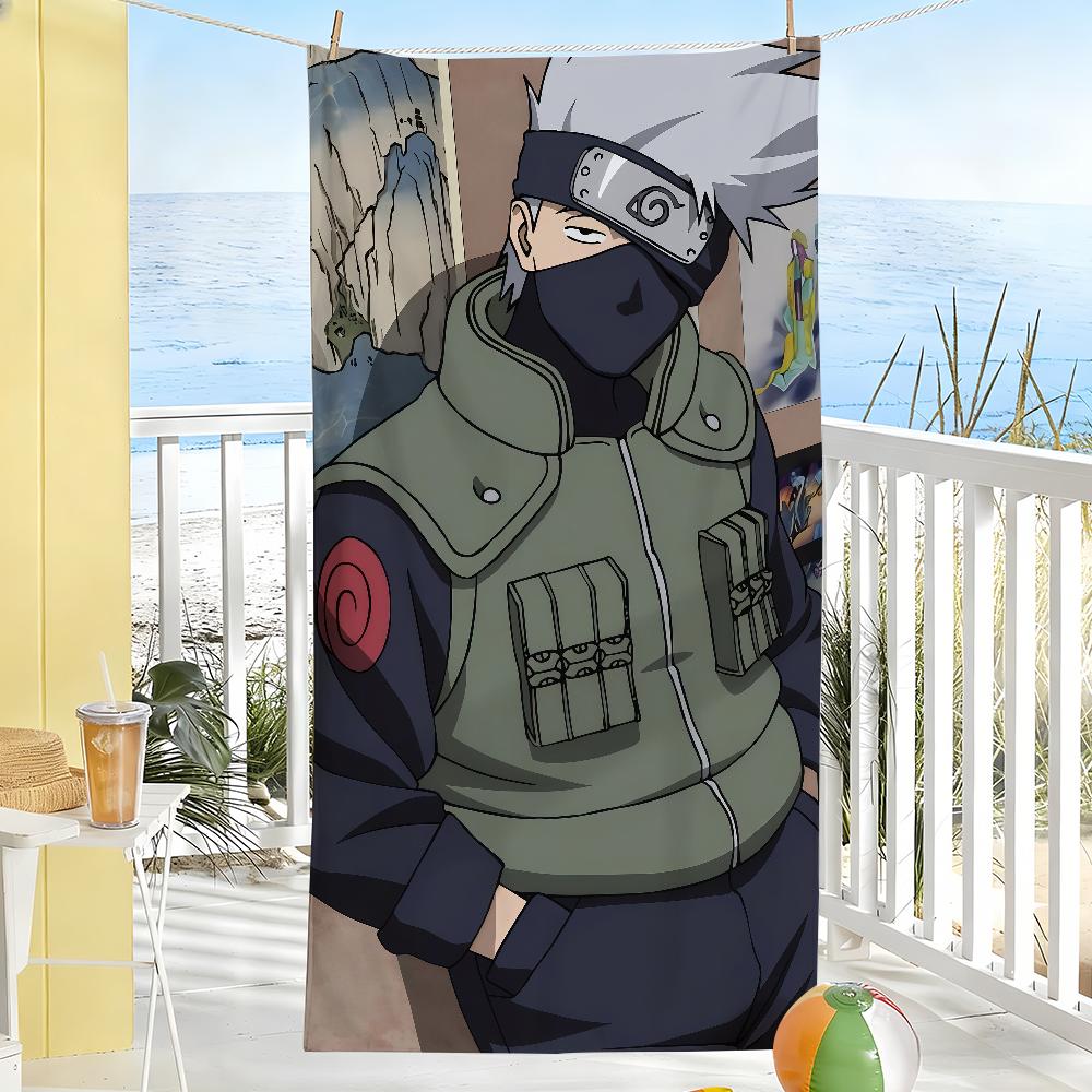 N-Naruto-S Kakashi-S Cool Towel Sports Quick Dry Travel Camping Gear Sandproof Soft Light Large Beach Towel
