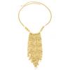 Creative Waterfall Metal Bead Chain Fringed Necklace, Fashionable Elbow Beaded Collarbone Necklace