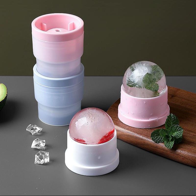 2024 New Silicone Ice Ball Mold Round Ice Bucket Summer Homemade DIY Refrigerator Freezer Maker Creative Ice Cube Mold Bar Tool
