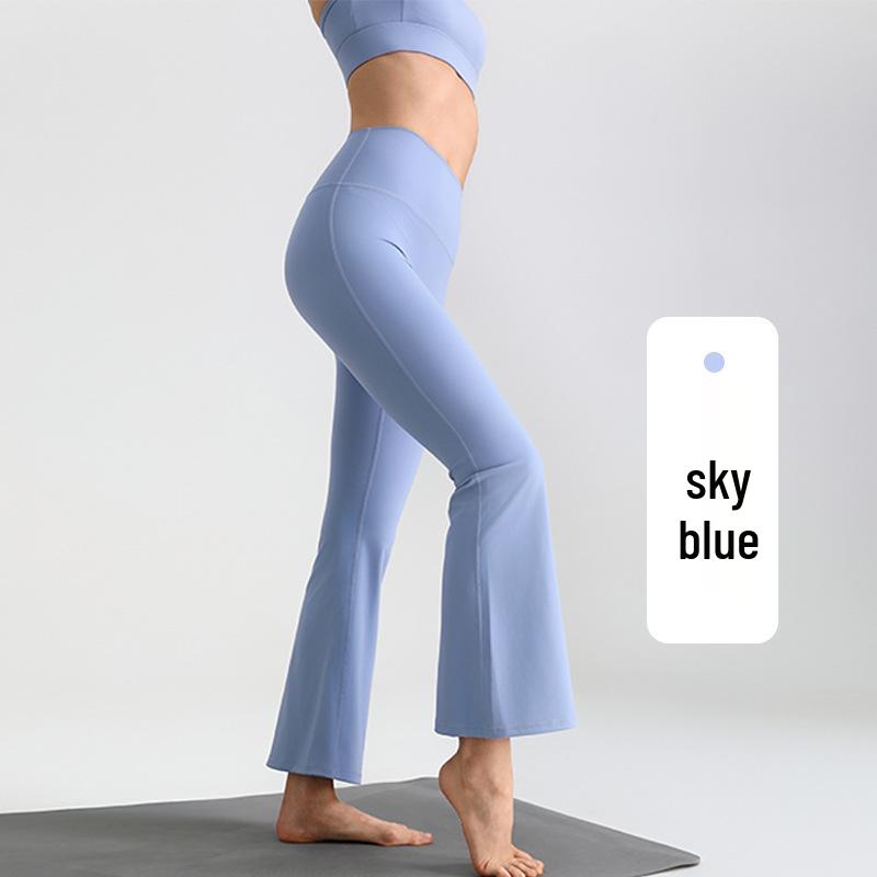 LULU Nude Feel Outdoor Fitness Petite Wide-Leg Flare Yoga Pants for Women