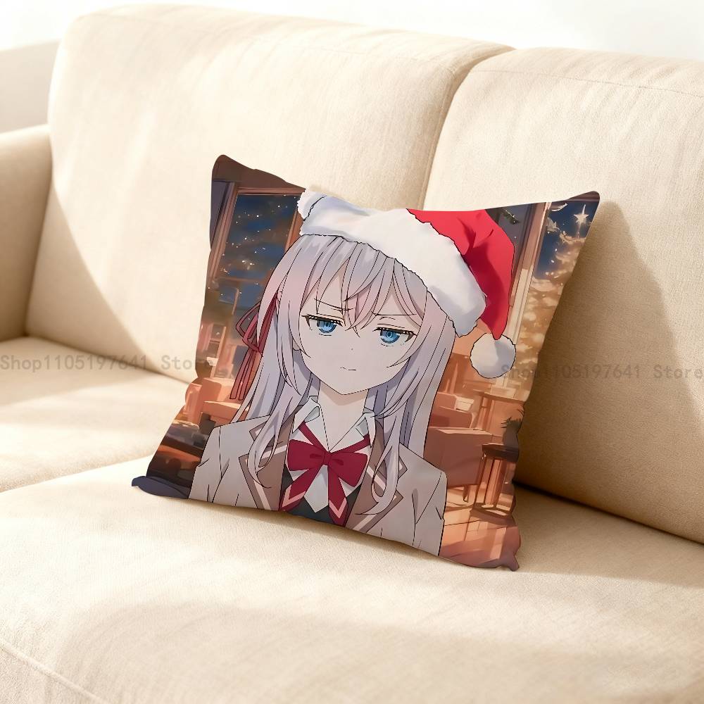 Anime Cute Alya R-Roshidere Pillow Case For Sofa Decor Car Office Room Printing Cushion Cover Decorations And Protector