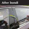 1 Set Glossy Black Car Exterior Window Molding Door Trim B C Pillar Post Decal Cover Panel Fit for Acura TSX 2009-2012 2013 2014