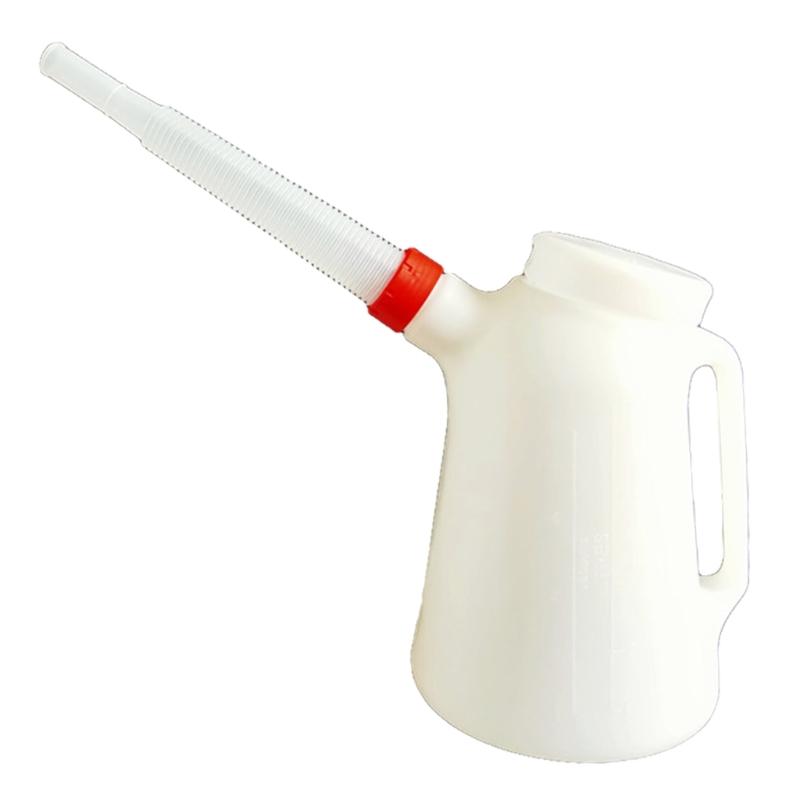 

5L Long Mouth Oil Can Automotive Oil Can Dispenser Bottle Enough for Any Vehicle Oil Measuring Jug Automotive Oil 1