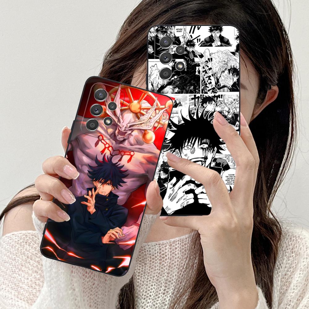 Jujutsu Kaisen Megumi Mobile Phone Case for Samsung Galaxy A56 55 54 53 52 51 36 35 34 23 16 15 5G Colour Cover Cover Cellphones