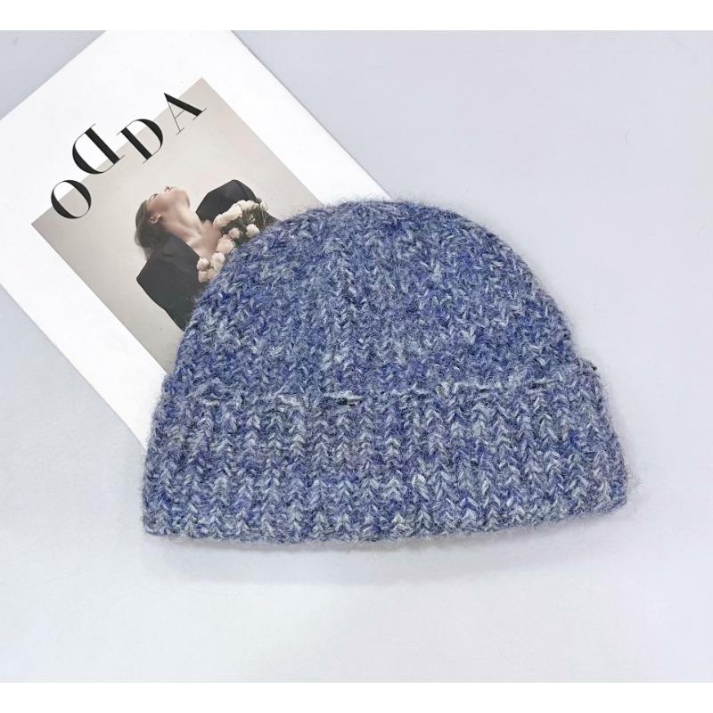 25 Early autumn new sundry wind simple pullover wool hat warm ear protection knitted hat casual snow hat
