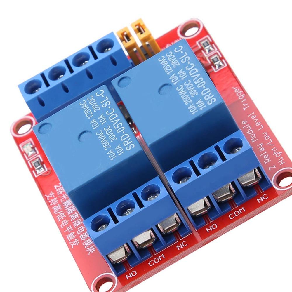 2 Channel High and Low Level Trigger Optocoupler Isolation Relay Module  DIY Electronics Projects