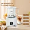 Electric Glass Milk Frother with Heating Function for Thick Froth