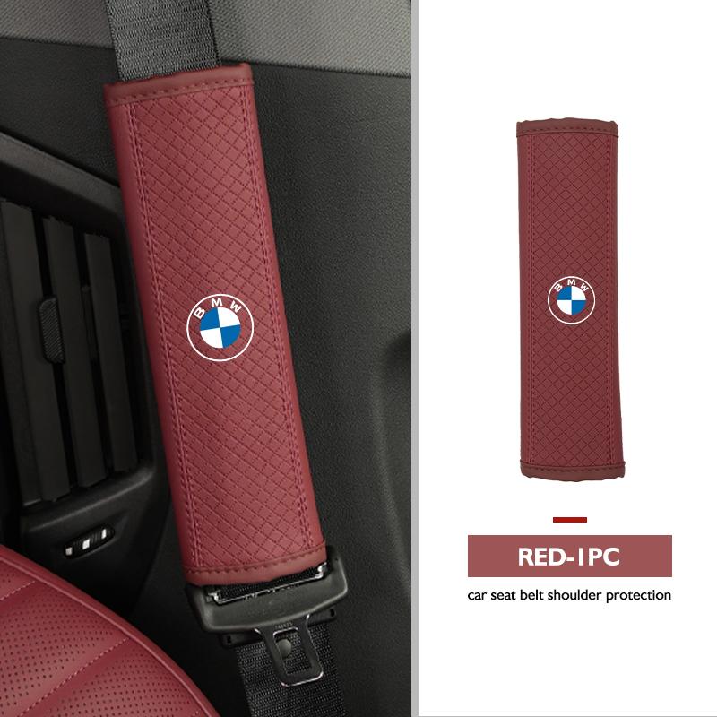 

2025 Hot Leather Car Seat Belt Protector Pad Shoulder Strap Cover For BMW E90 E60 E46 E39 F30 F10 E87 X3 X4 X5 X1 G30 G20
