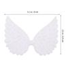 30Pcs Angel Wing Cake Topper Mini Glitter Ornament for Crafts Sew On Dessert Table Decoration Festival Use