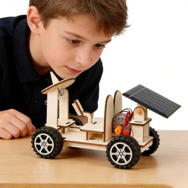 Wooden Space Exploration Vehicle Craft Set Physics Teaching Tool For Students Hands on Learning And Engineering