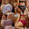 4 Stück/Set Sexy Perspektive Damen Rücken Spitze Höschen Patchwork Unterhosen Ausgehöhlte Dessous Unterwäsche Bequeme Slips
