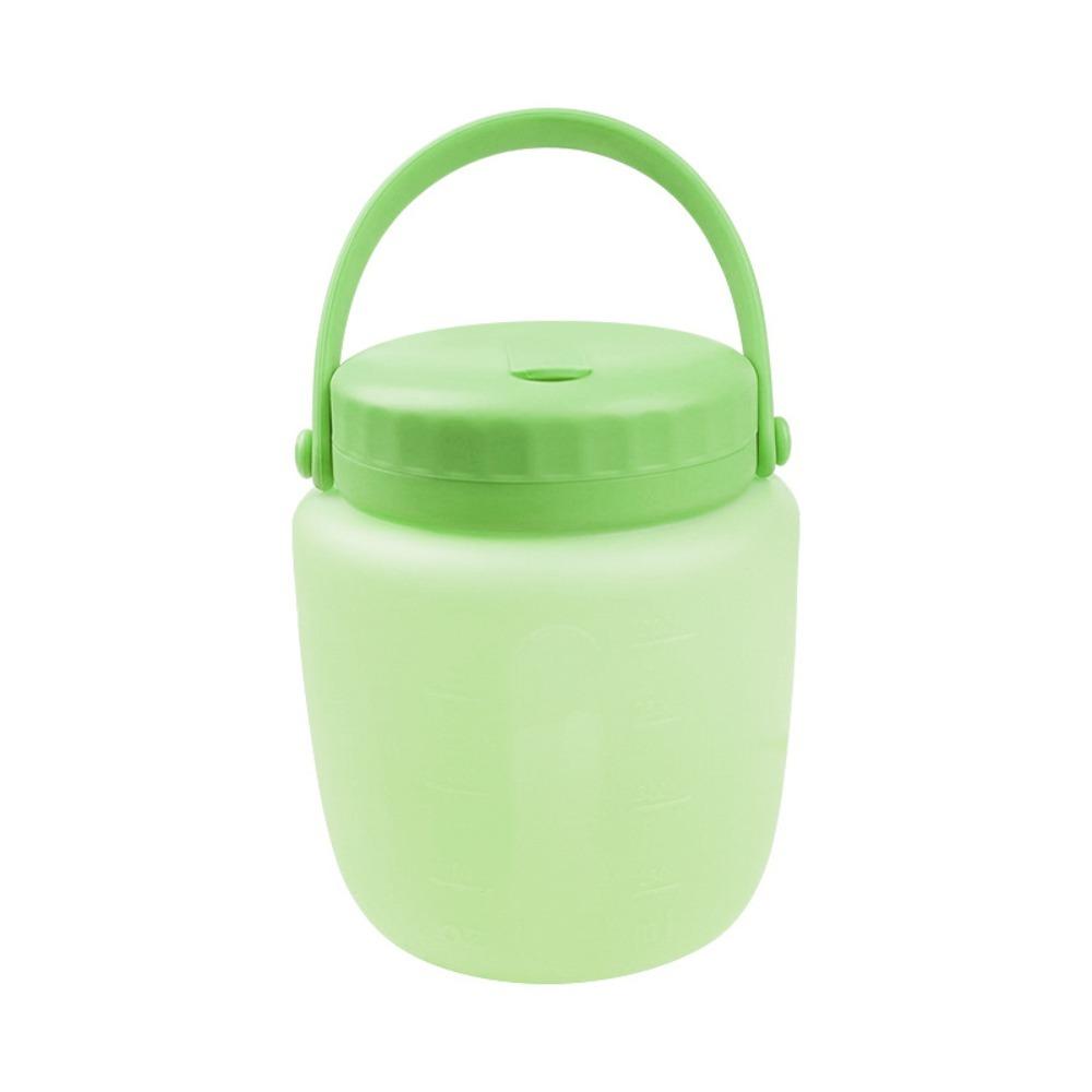

Large Caliber Foldable Sealed Bucket with Handle Ice Buckets Camping 500ml зелёный