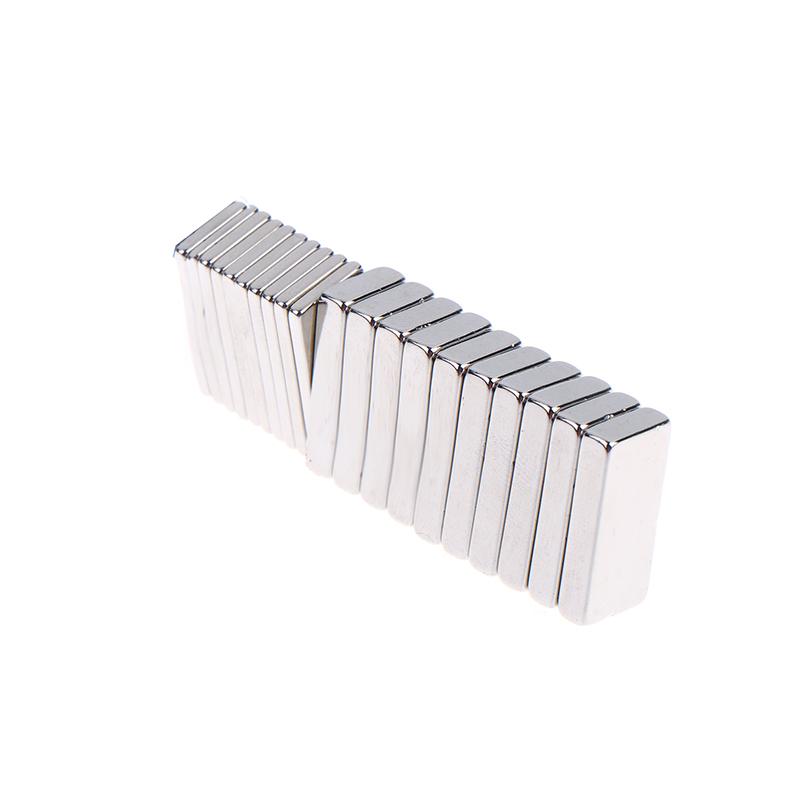 10 Stück Magnete in verschiedenen Größen Starker Neodym-Magnet N35 Ndfeb Permanentmagnetische Imanes Block Leistungsstarke Magnete Kühlschrank