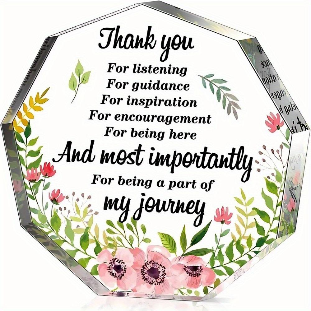 

Inspirational Thank You Gift. A keepsake for coworkers, graduates, teachers & friends. чистый