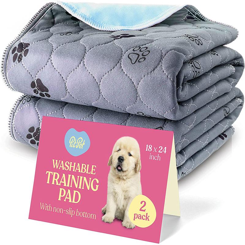 Washable Quilted Pet Pee Pads - Absorbent, Non-slip Sleeping Mats for Dogs & Cats.