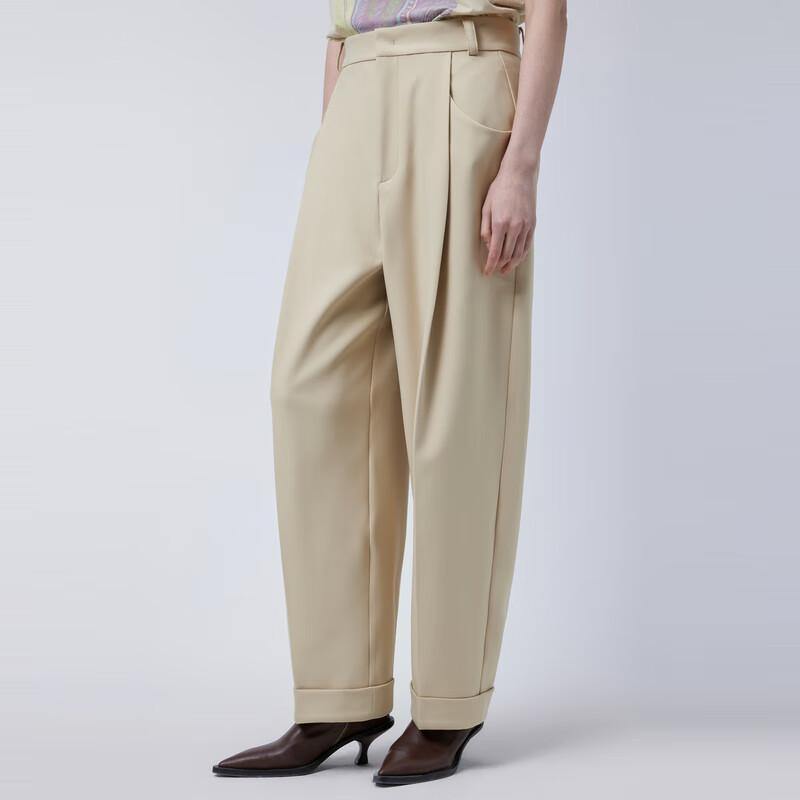 

JNBY 2024 Весна Свободные Прямые Повседневные Брюки M