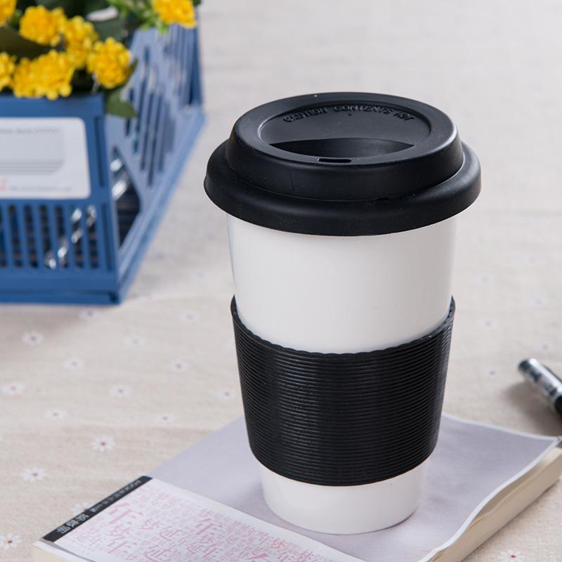

Creative gift mugs, ceramic coffee cups, bone china, tea, ceramic sets, cups, daily necessities 301-400ml чёрный