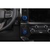 Four-wheel Drive & Trailer Switch Knob Trim Decor Ring For Ford F150 2021+ Blue