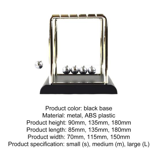Experiment Newton Pendulum Wear-resistant Classic Metal Experiment Newton Cradle for High School Physics