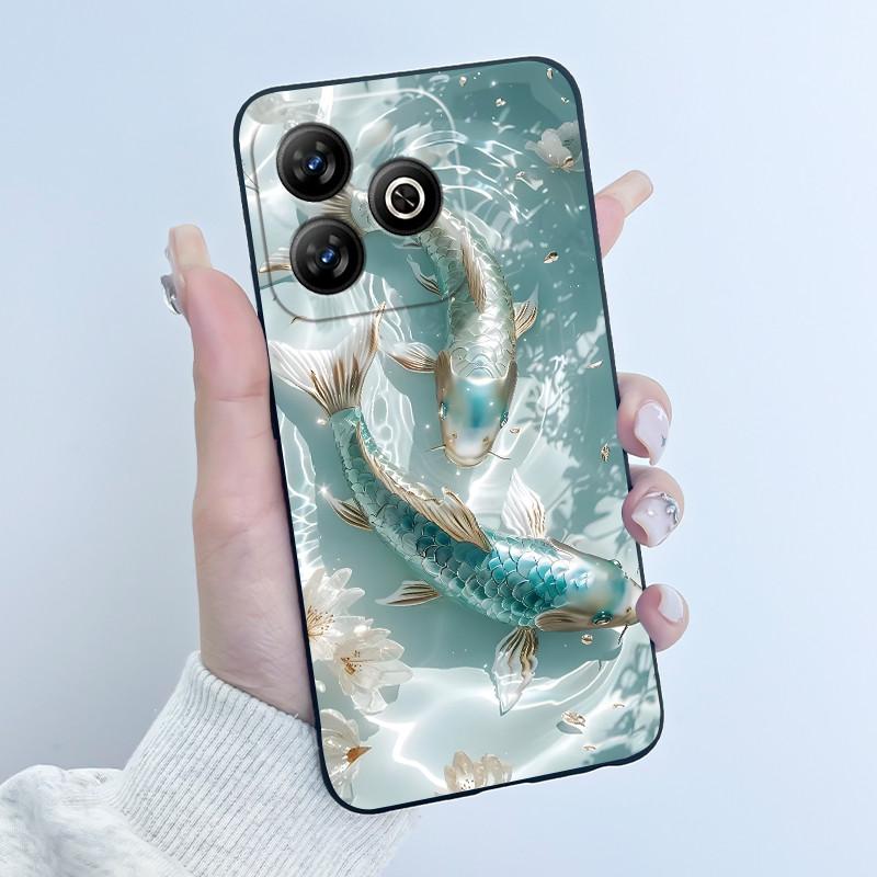 For ZTE Axon 60 / Blade V60 / Nubia V60 Case Cute Rabbit Casing For ZTE Axon60 BladeV60 NubiaV60 Black Silicone Protective Cover