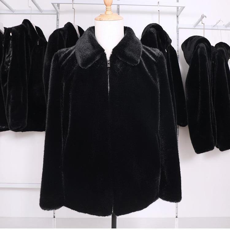 

Мужское зимнее пальто из искусственного меха норки с капюшоном M 90-110 jin