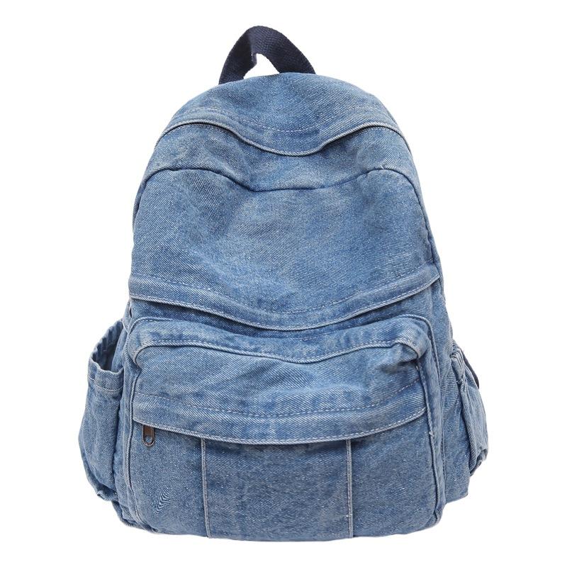 Denim Ryggsekk Dame Ryggsekk Student Skolesekk