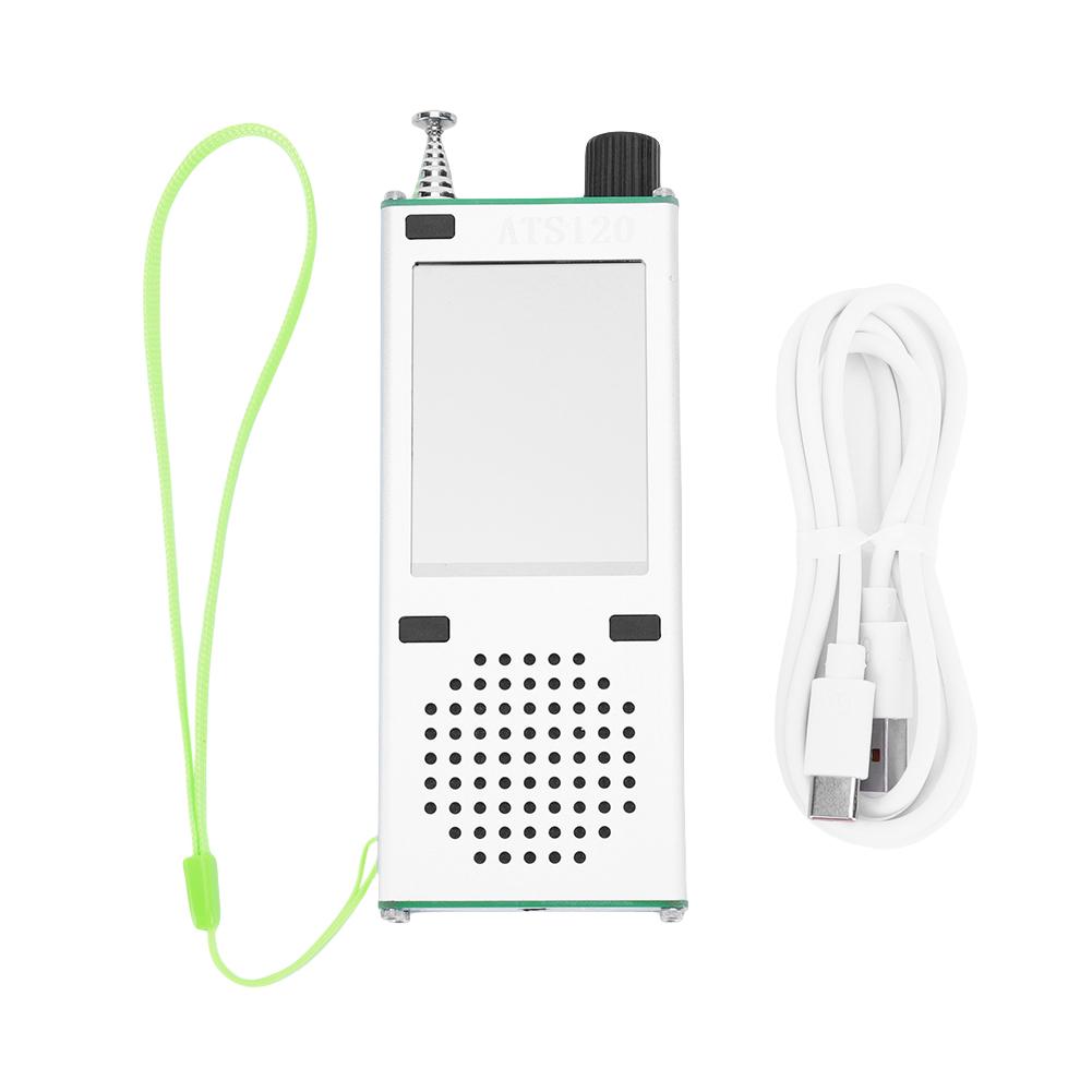 

ATS120 SI4732 ESP32 BT 5,3 полнодиапазонный Hi-Fi радиоприемник SSB FM RDS AM LSB USB карманный радиоприемник 2,4-дюймовый сенсорный дисплей