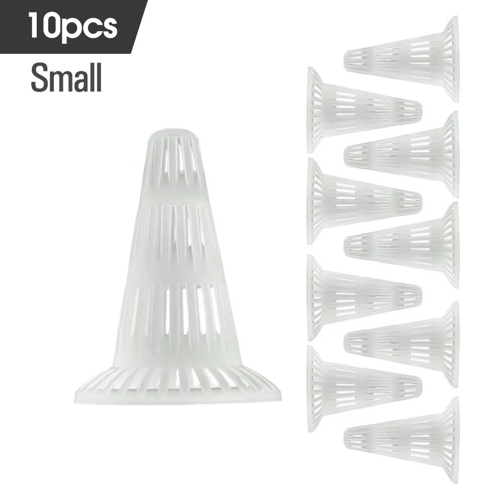 

10PCS Plastic Flower Pot Drain Cover Mesh Pad Breathable Flower Pot Leakproof Cup Effective Drainage Prevent Root Rot