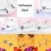 copper Charm Bead Charms Bead Charms Halloween Pumpkin Skull Collection Dangle Compatible With Authentic Bracelets Necklaces Women Do It Yourself Jewe