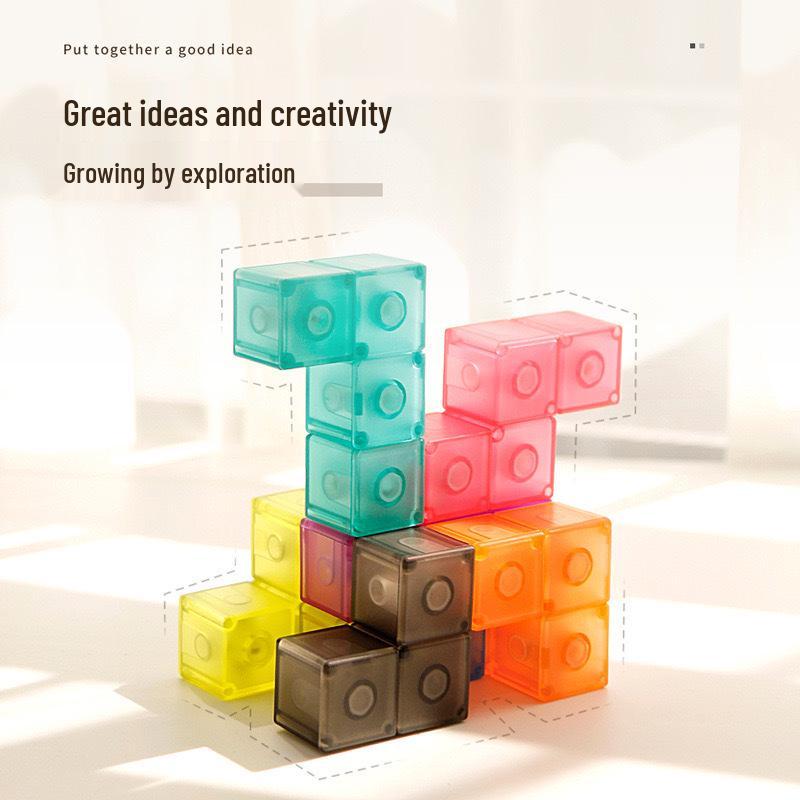 Magnetic Building Blocks: Magic Soma Cube Set for Kids