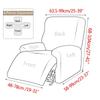 4Pcs/Set Jacquard Elastic Recliner Chair Cover Armchair Cover Relax Stretch Anti-Slip Sofa Slipcovers For Living Room Home Decor