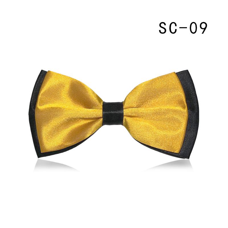 Double Layer Two-Color Bow Tie for Men and Women - Formal Professional Style